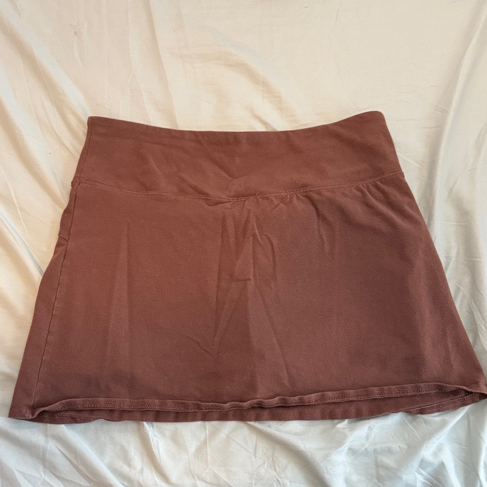Hollister Dark Brown Ultra High-Rise Mini Skort